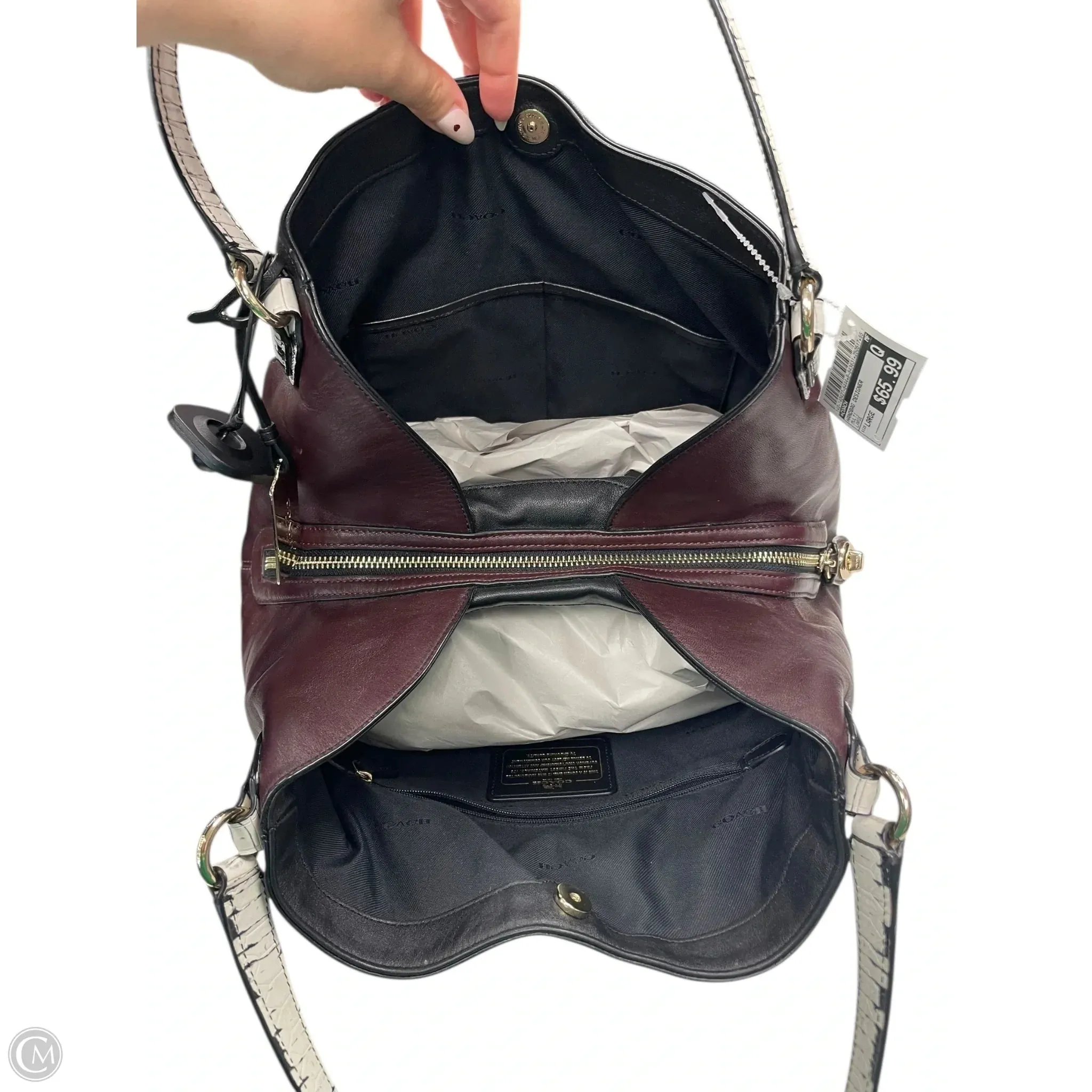 Handbag Designer By Coach, Size: Large