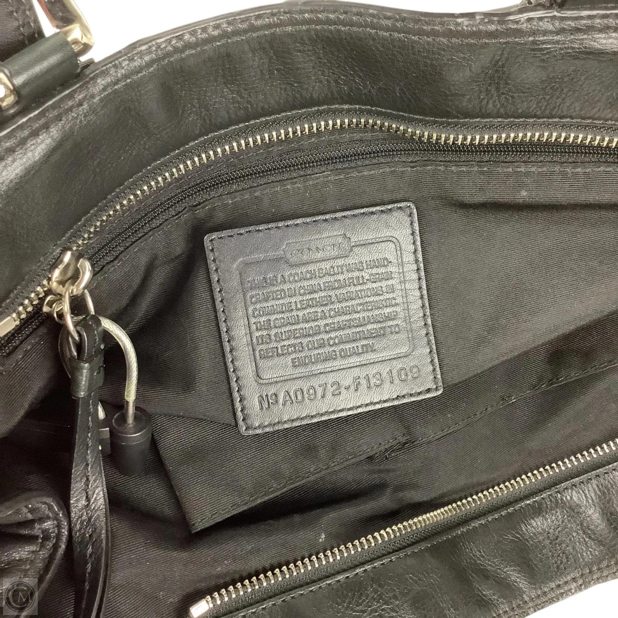 Handbag Designer By Coach, Size: Medium