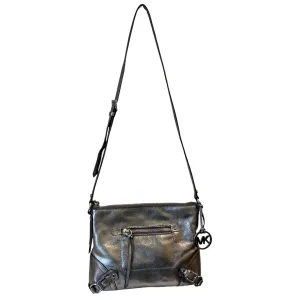 Handbag Designer By Michael Kors In Silver, Size:Medium