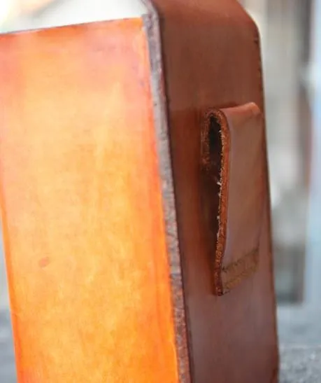 Handmade Brown Leather Belt Pouch Mens Waist Bag CIGARETTE Pouch for Men