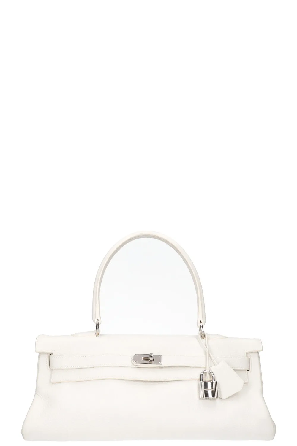 HERM??S Kelly Shoulder Clemence White