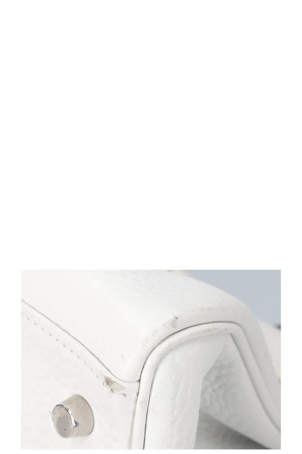 HERM??S Kelly Shoulder Clemence White