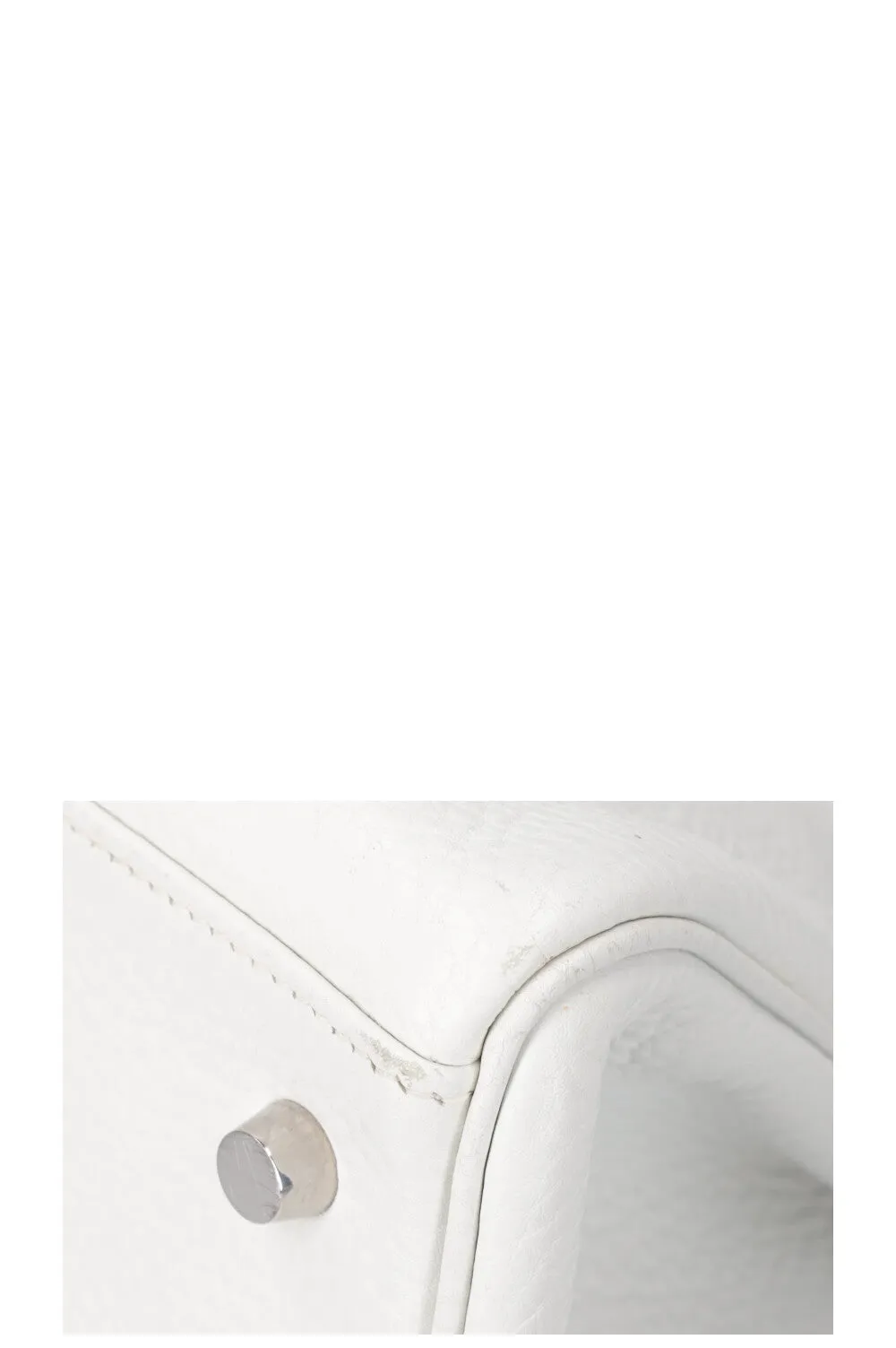 HERM??S Kelly Shoulder Clemence White
