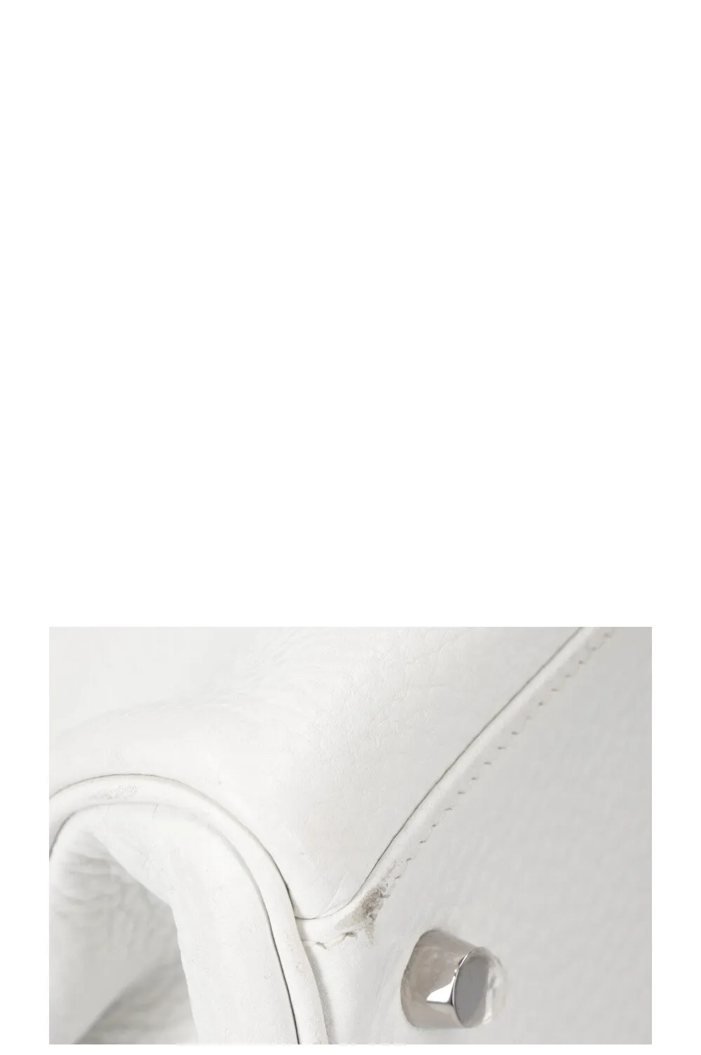 HERM??S Kelly Shoulder Clemence White
