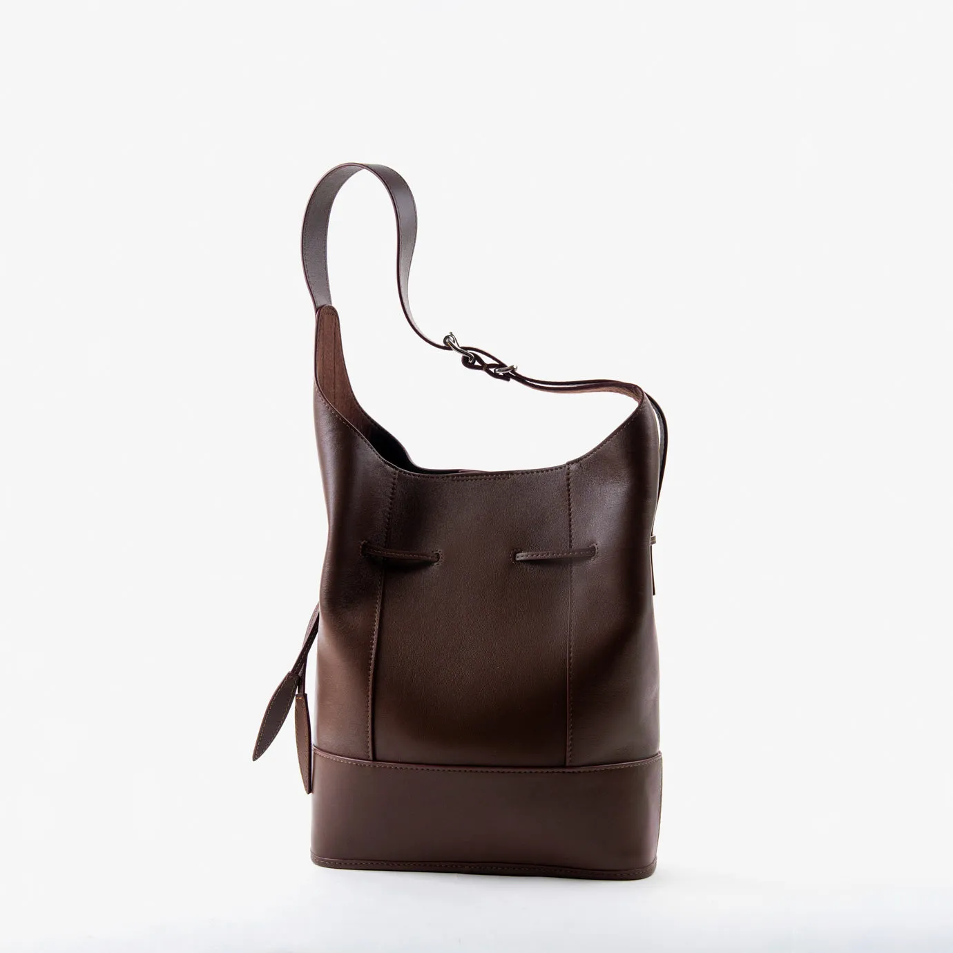 Jeremiah Flat Bucket Bag - Cacao
