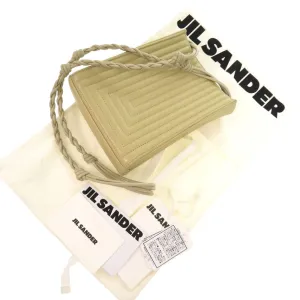 JIL SANDER Shoulder Bag leather beige Tangle SM