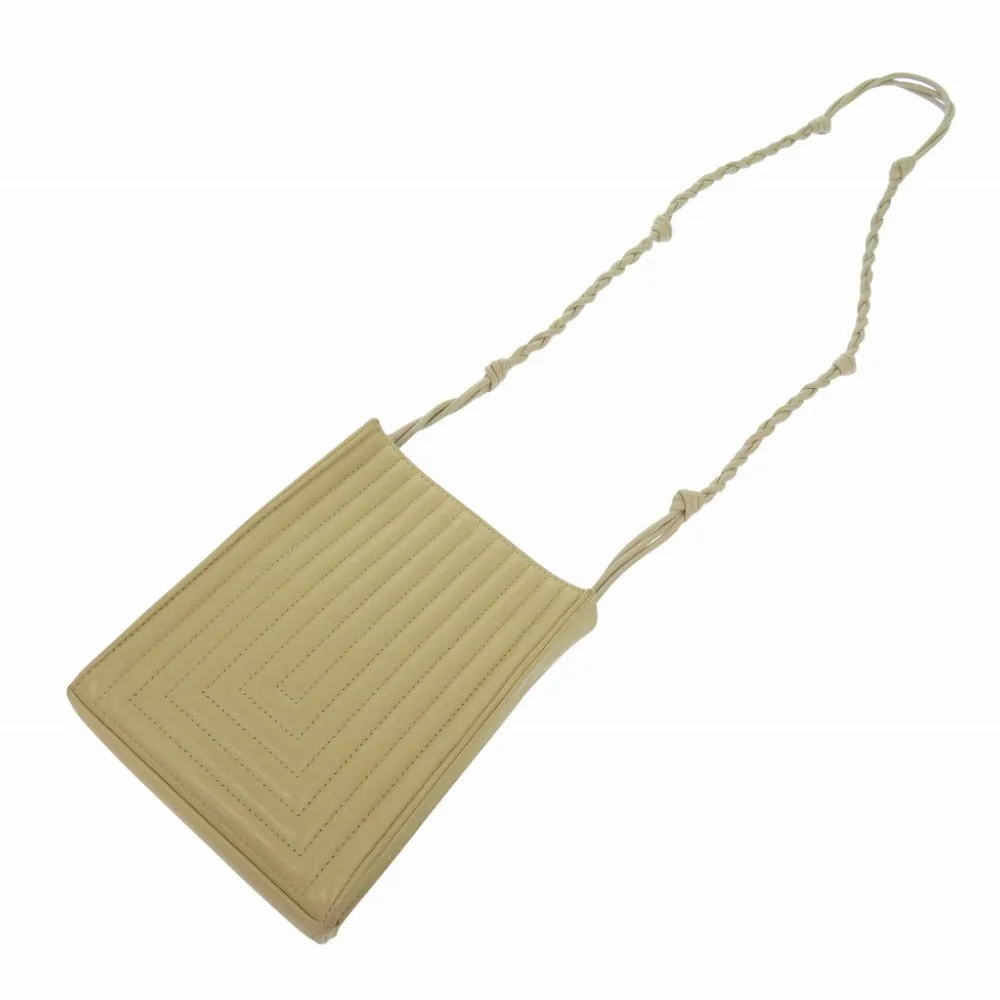 JIL SANDER Shoulder Bag leather beige Tangle SM