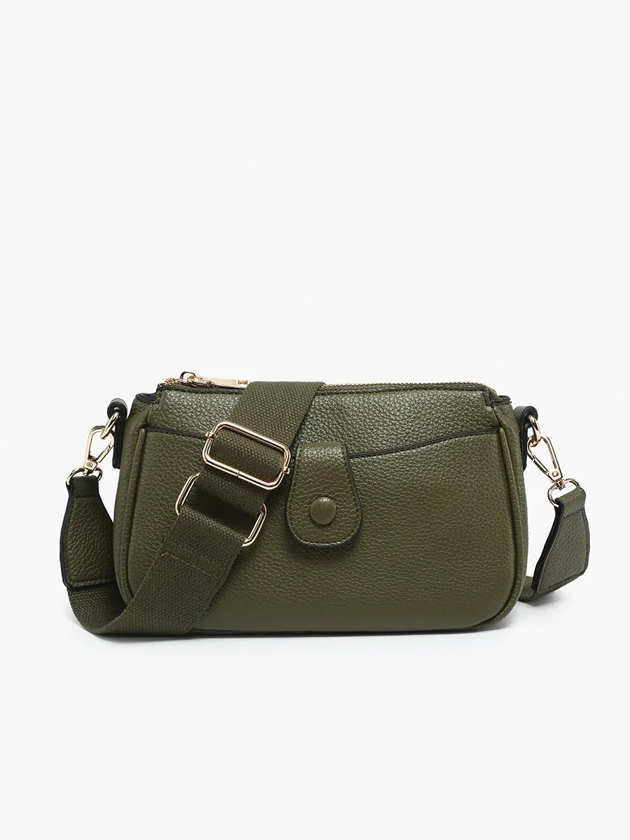 Kallie Vegan Snap Front Crossbody
