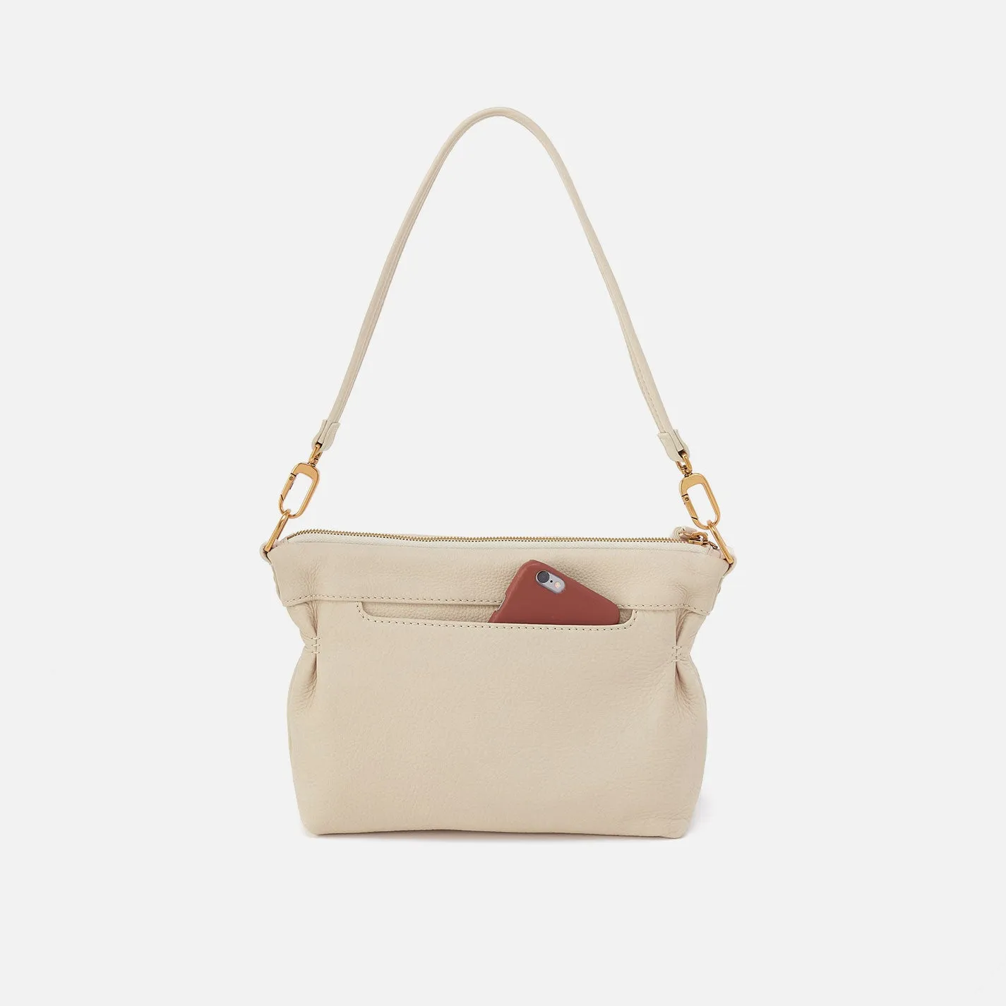 Kori Crossbody In Pebbled Leather - Birch