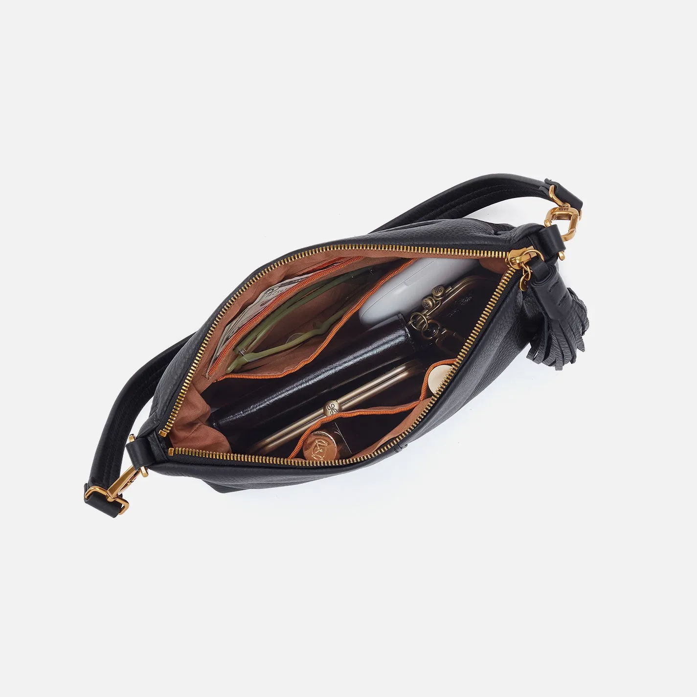 Kori Crossbody In Pebbled Leather - Birch