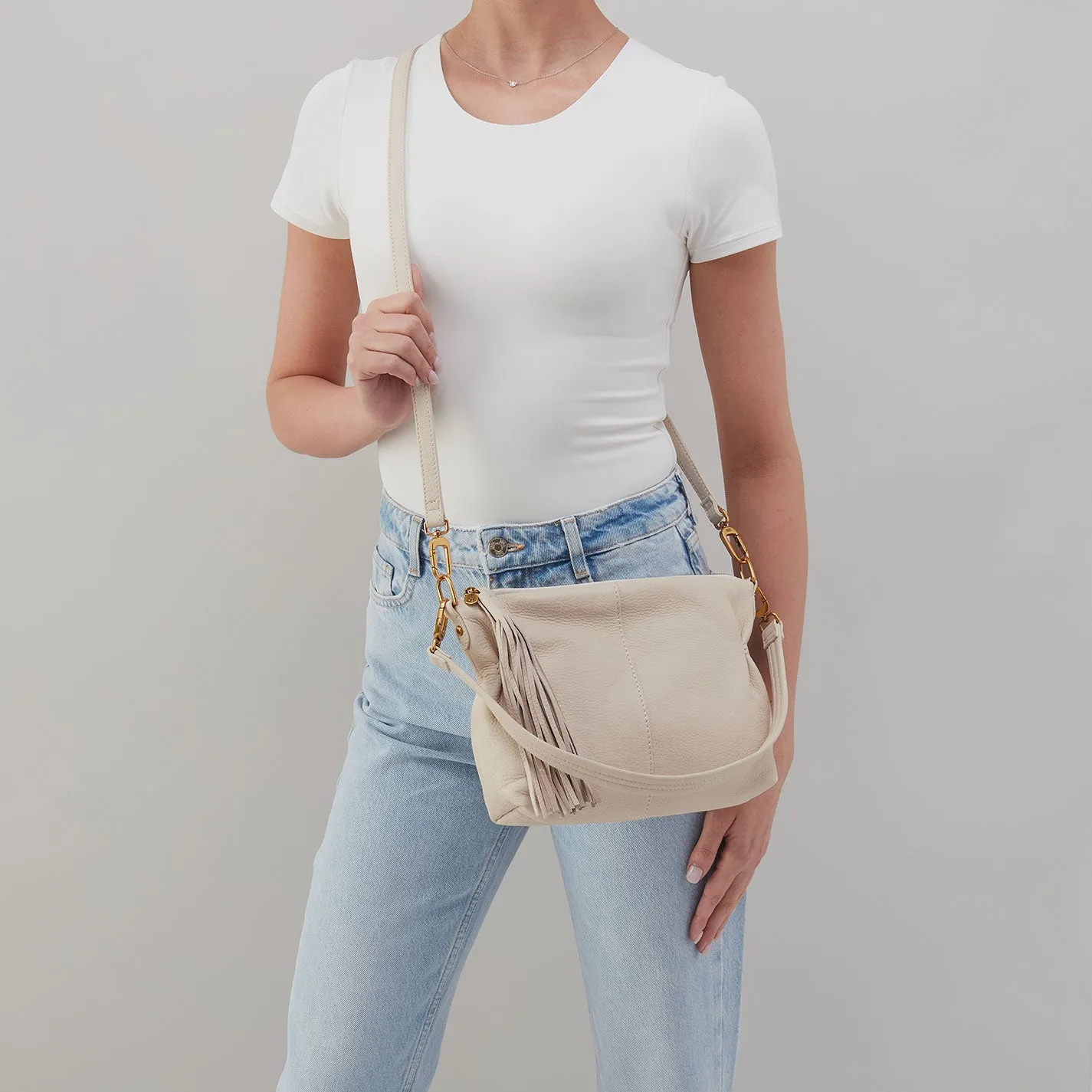 Kori Crossbody In Pebbled Leather - Birch