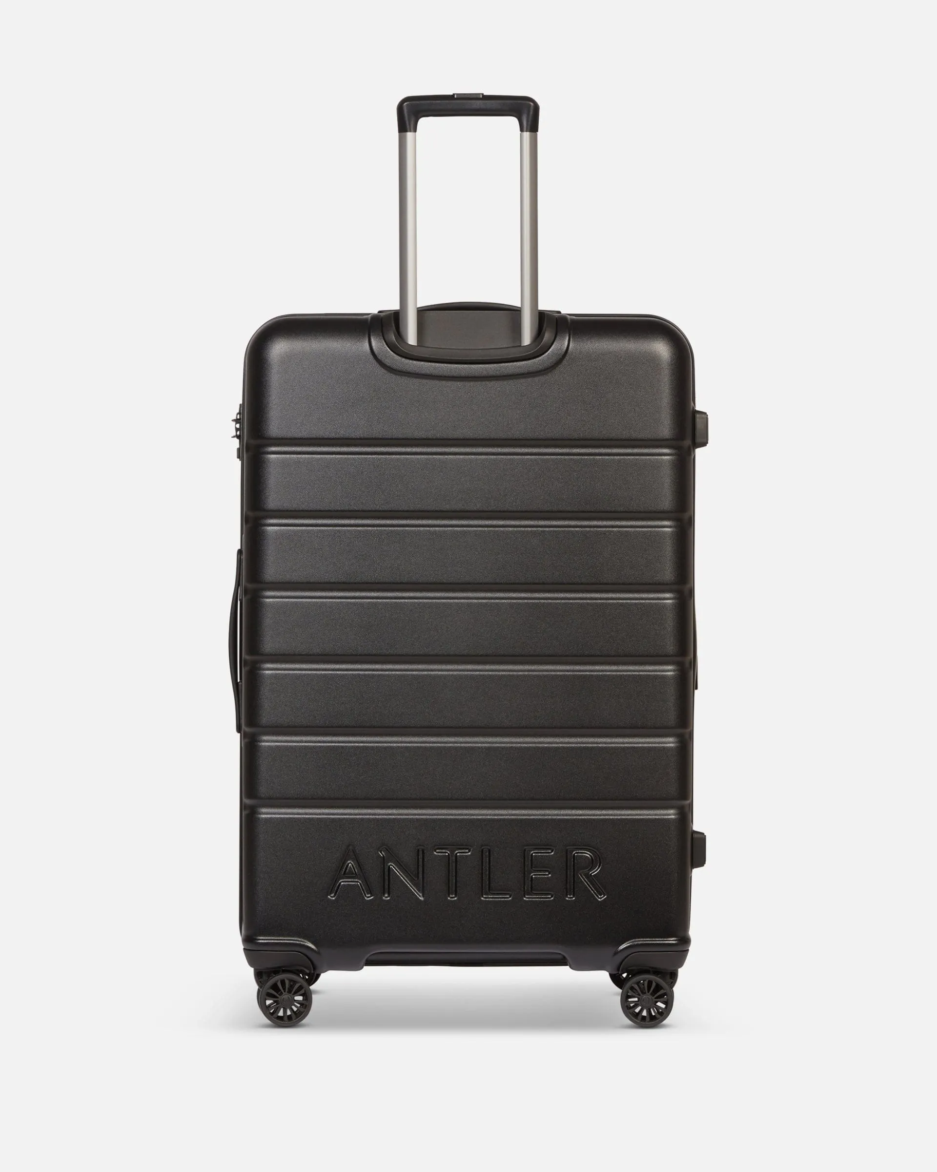 Large Suitcase in Black - Logo