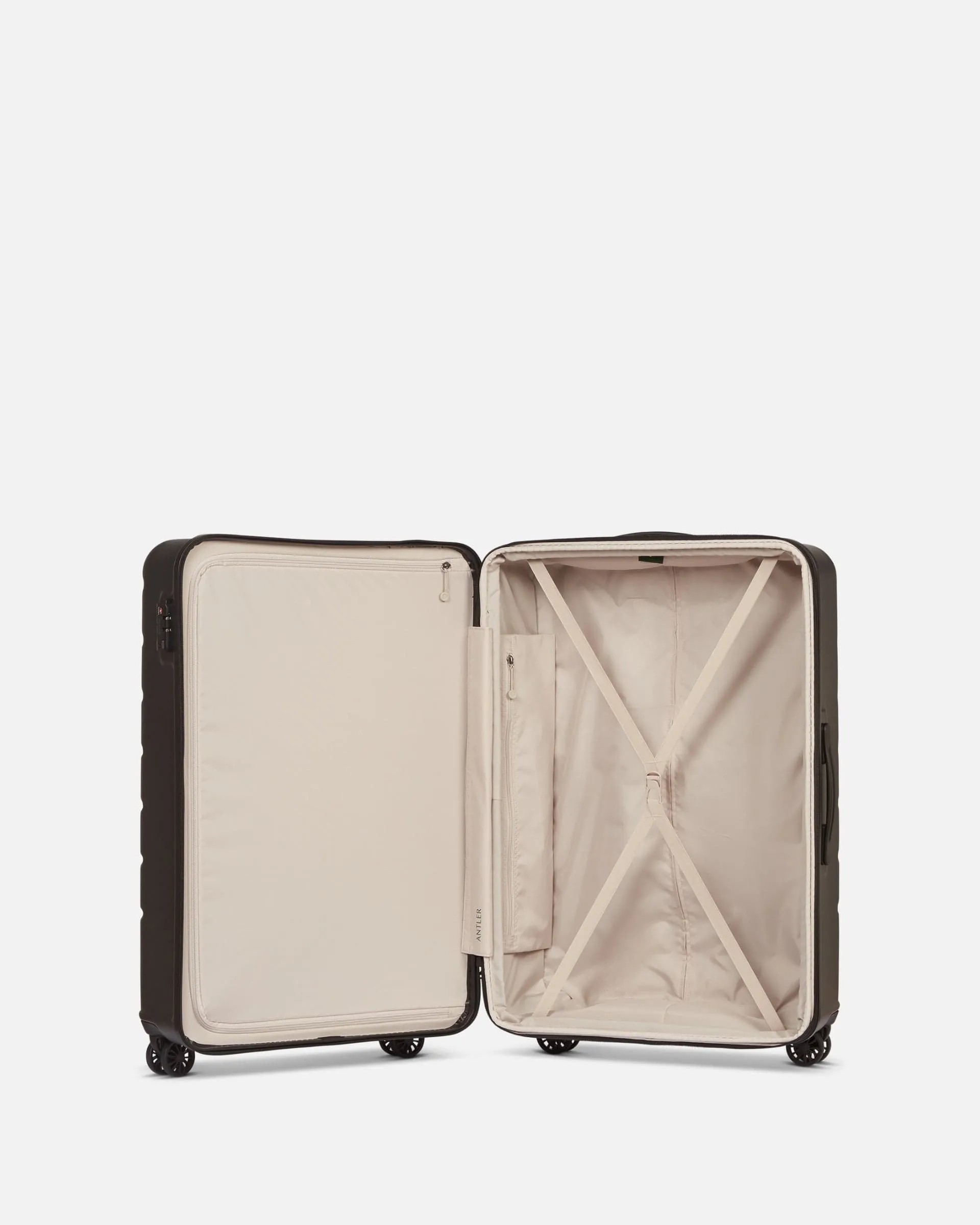 Large Suitcase in Black - Logo