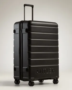 Large Suitcase in Black - Logo