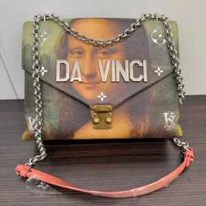 Limited?Preloved Louis Vuitton Da Vinci Chain Bag NGB441 Multicolor Shoulder Bag