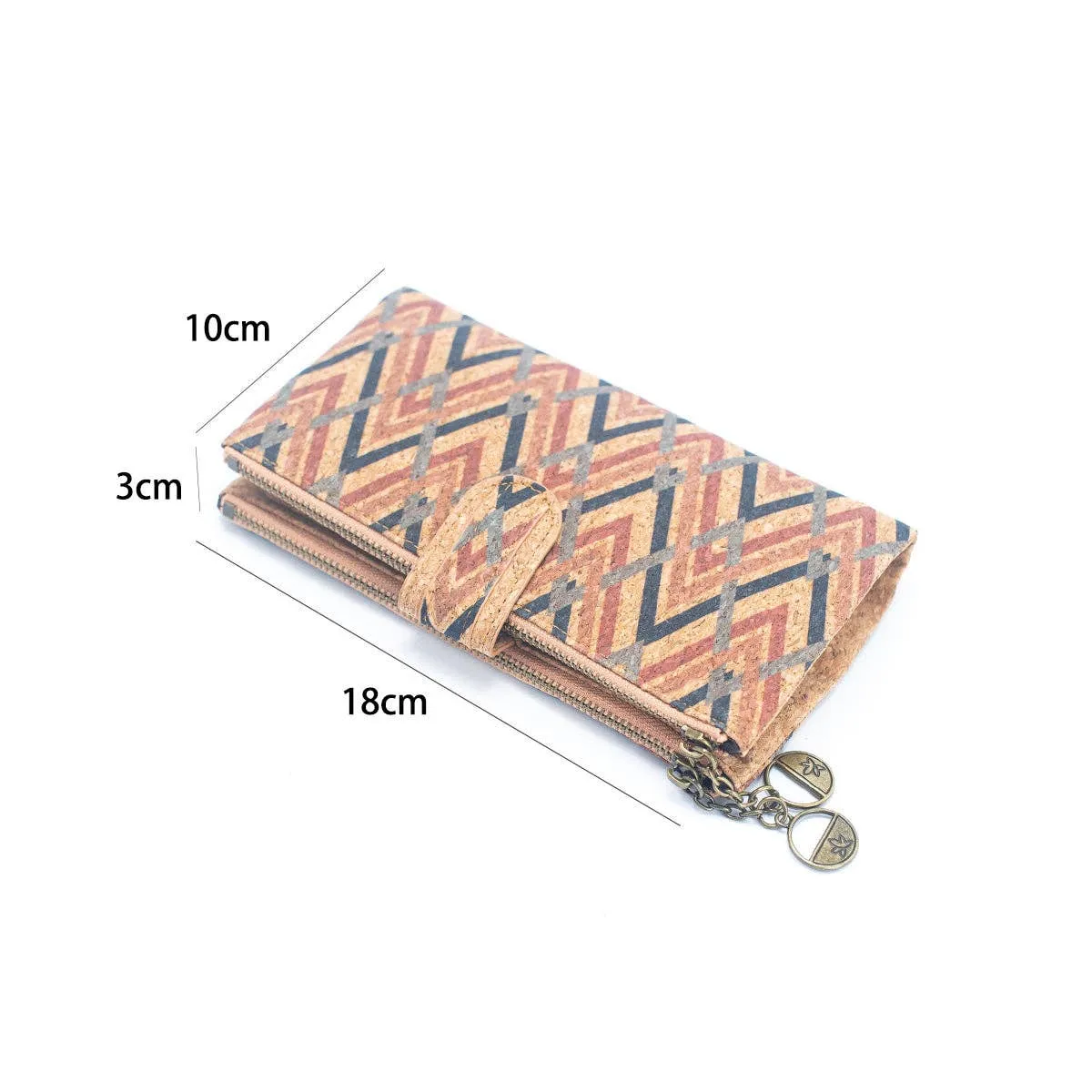 Long Geometric Cork Print Women's Wallet (6 Units) HY-039-MI