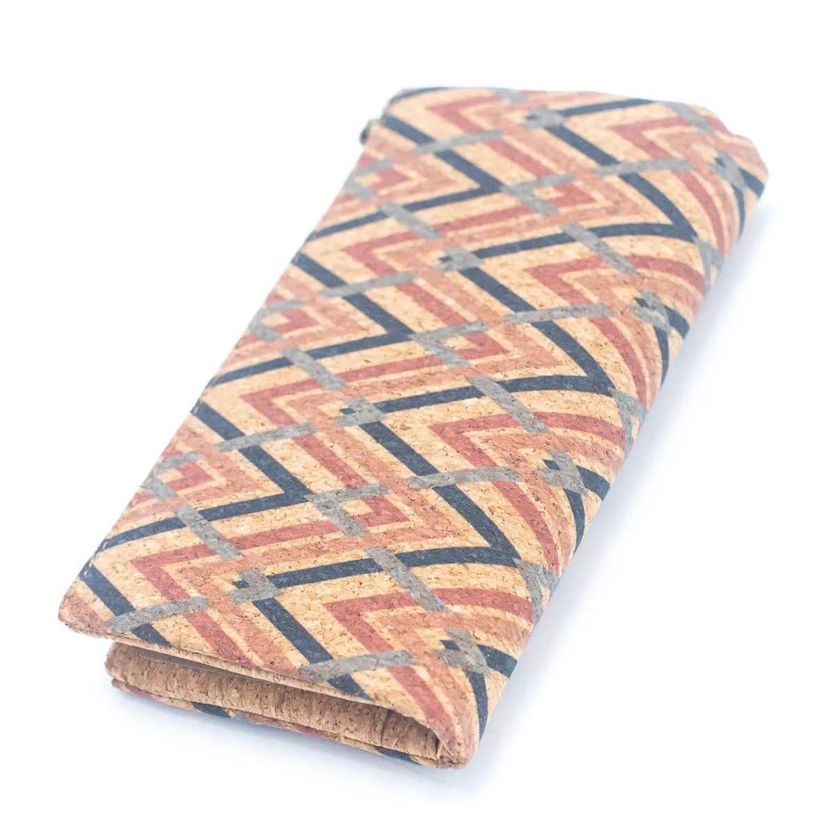 Long Geometric Cork Print Women's Wallet (6 Units) HY-039-MI