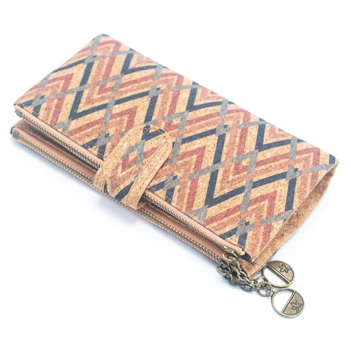 Long Geometric Cork Print Women's Wallet (6 Units) HY-039-MI
