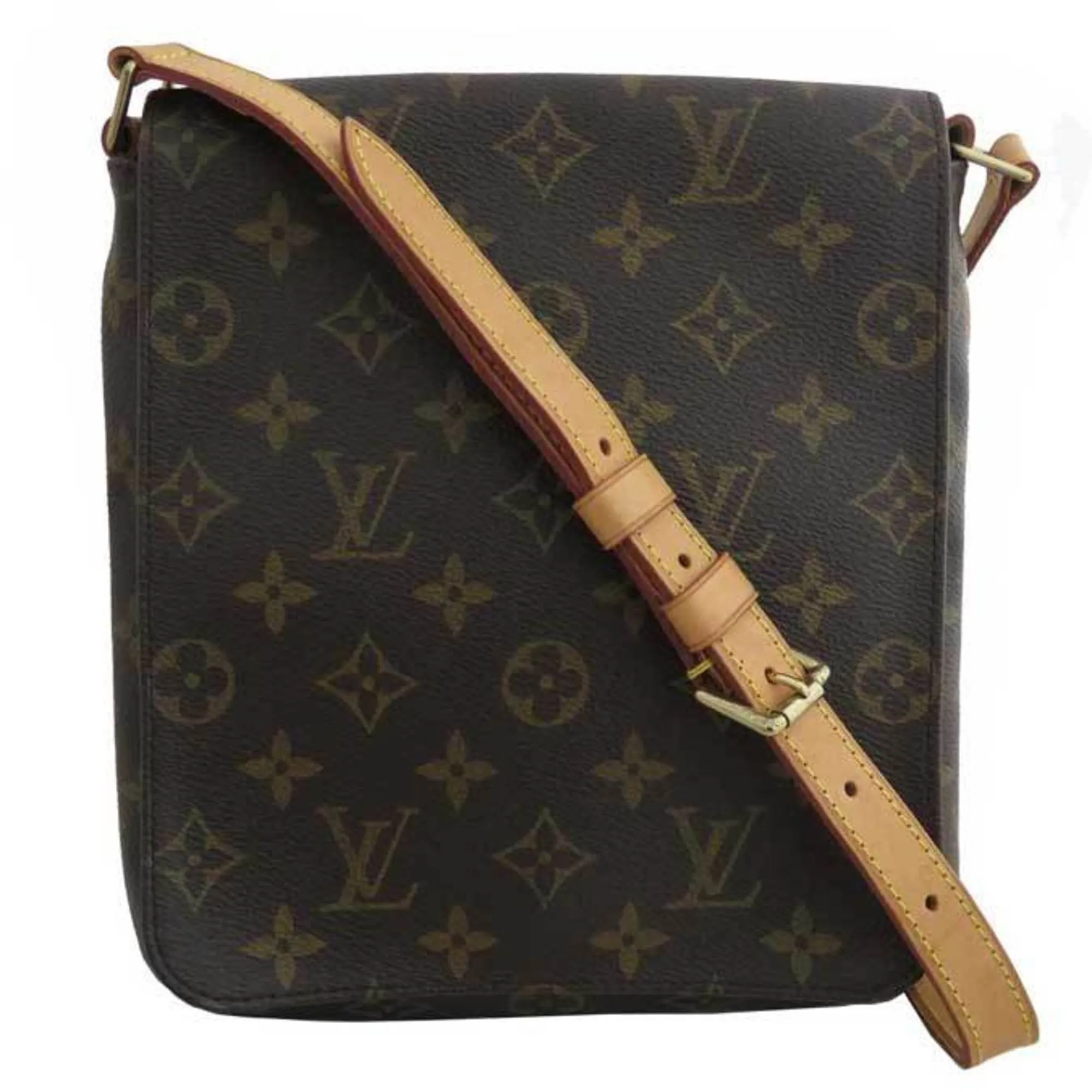 Louis Vuitton Bag Monogram Musette Salsa Brown Canvas Shoulder One Ladies M51258