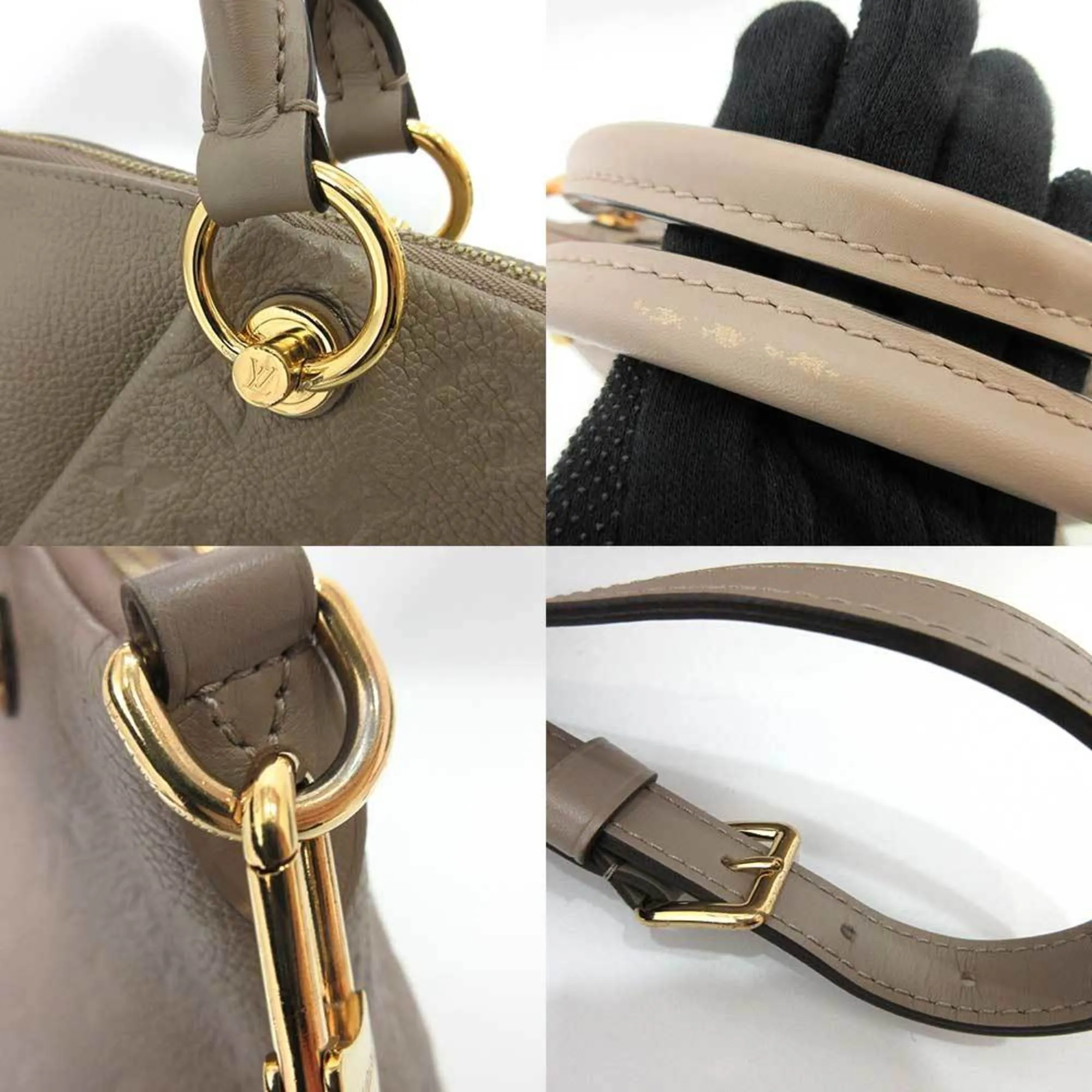 LOUIS VUITTON Bag V Tote MM Tourtrail Beige Hand Shoulder Women's Monogram Implant M44884 LOUISVUITTON