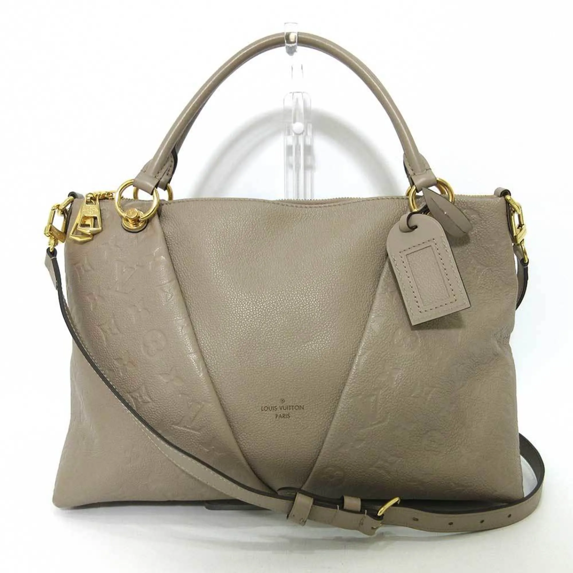 LOUIS VUITTON Bag V Tote MM Tourtrail Beige Hand Shoulder Women's Monogram Implant M44884 LOUISVUITTON