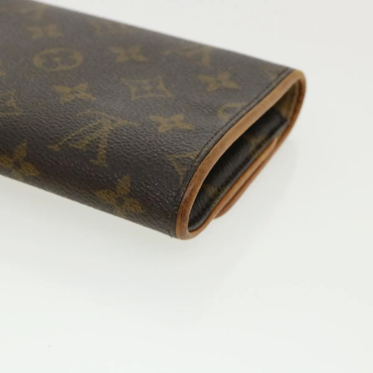 Louis Vuitton Brown Canvas Pochette Twin shoulder bag