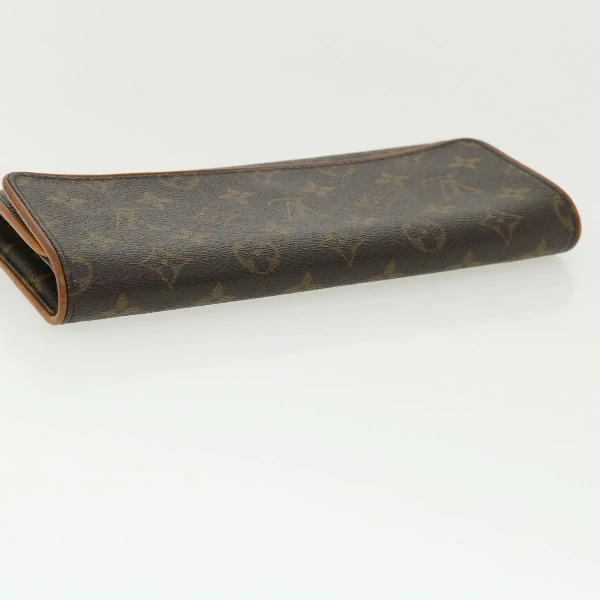 Louis Vuitton Brown Canvas Pochette Twin shoulder bag