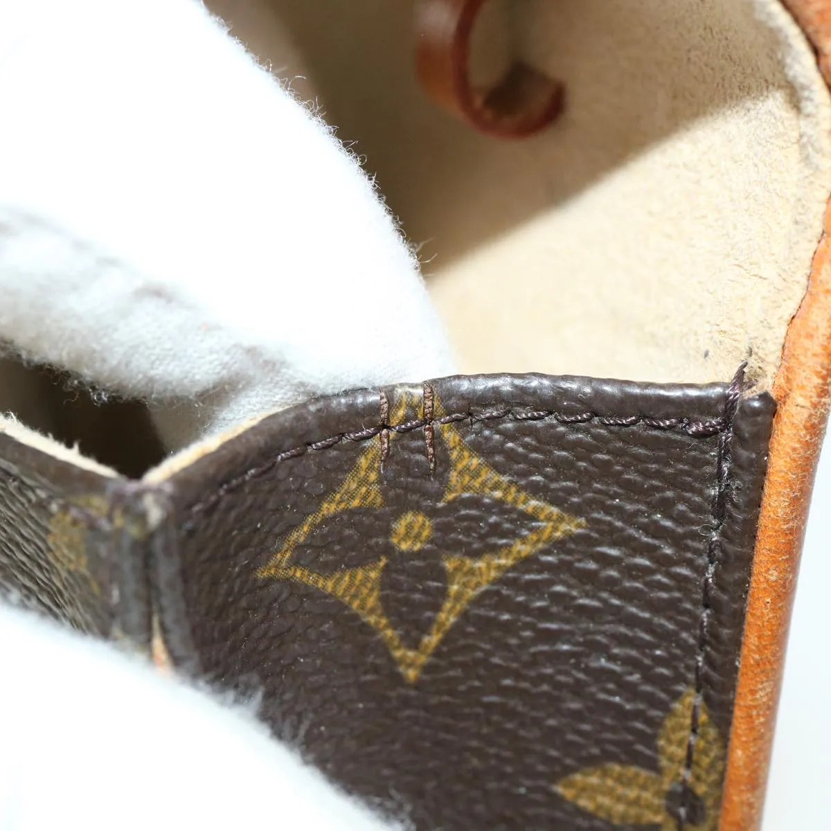 Louis Vuitton Brown Canvas Pochette Twin shoulder bag
