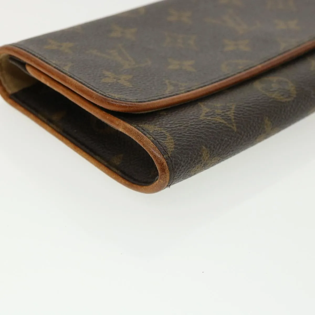 Louis Vuitton Brown Canvas Pochette Twin shoulder bag