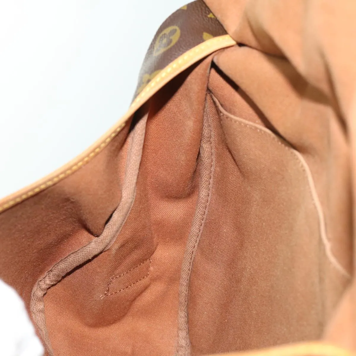 Louis Vuitton Brown Canvas Saumur 35 shoulder bag