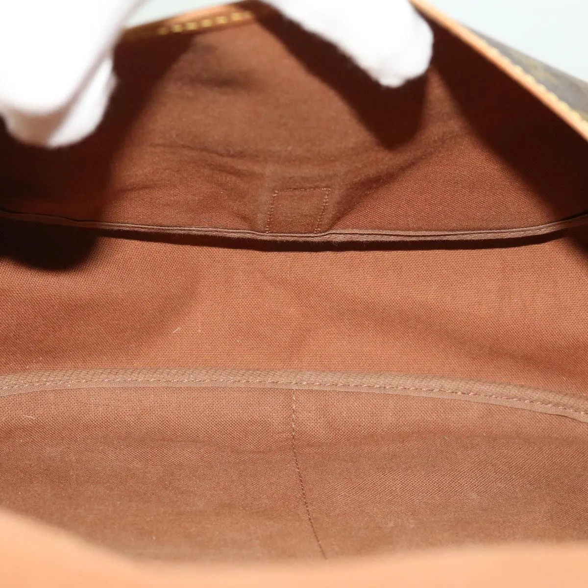 Louis Vuitton Brown Canvas Saumur 35 shoulder bag