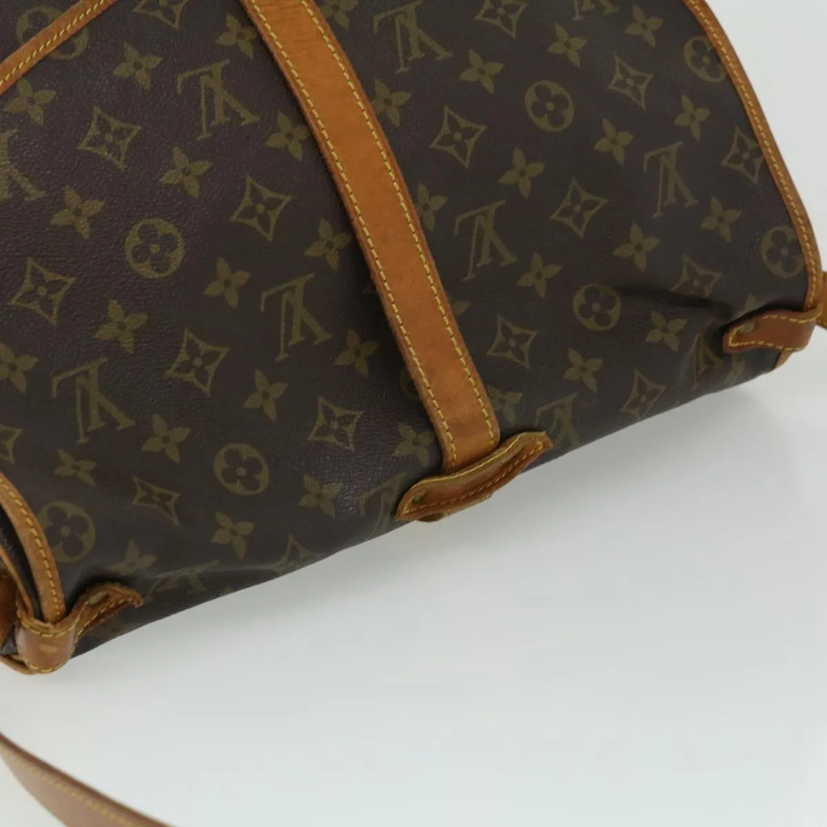 Louis Vuitton Brown Canvas Saumur 35 shoulder bag