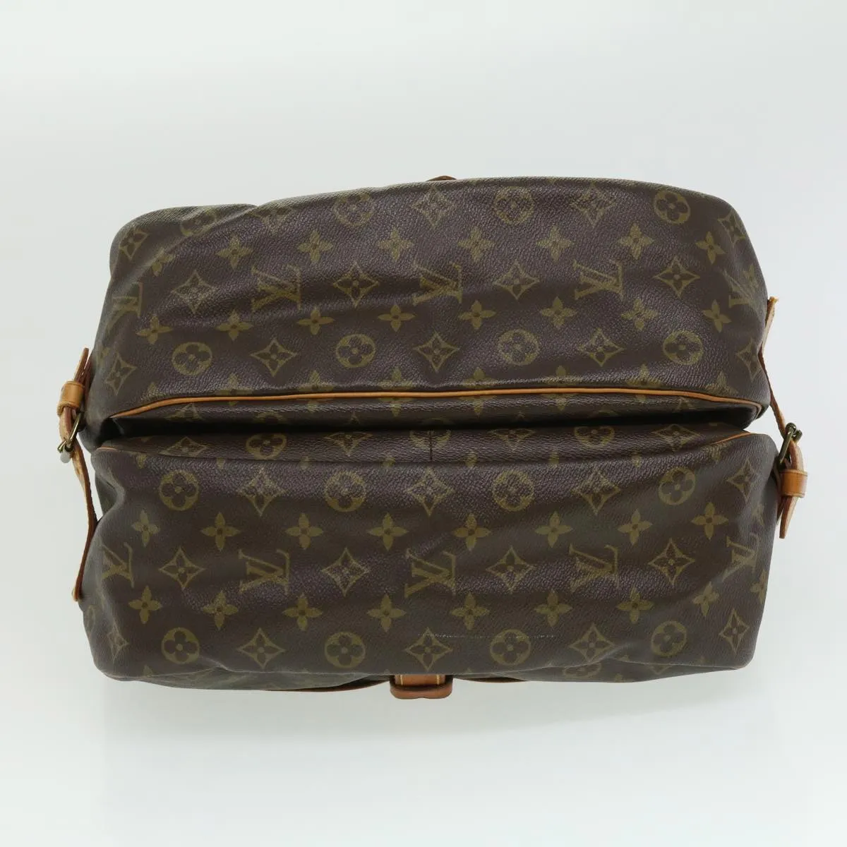 Louis Vuitton Brown Canvas Saumur 35 shoulder bag