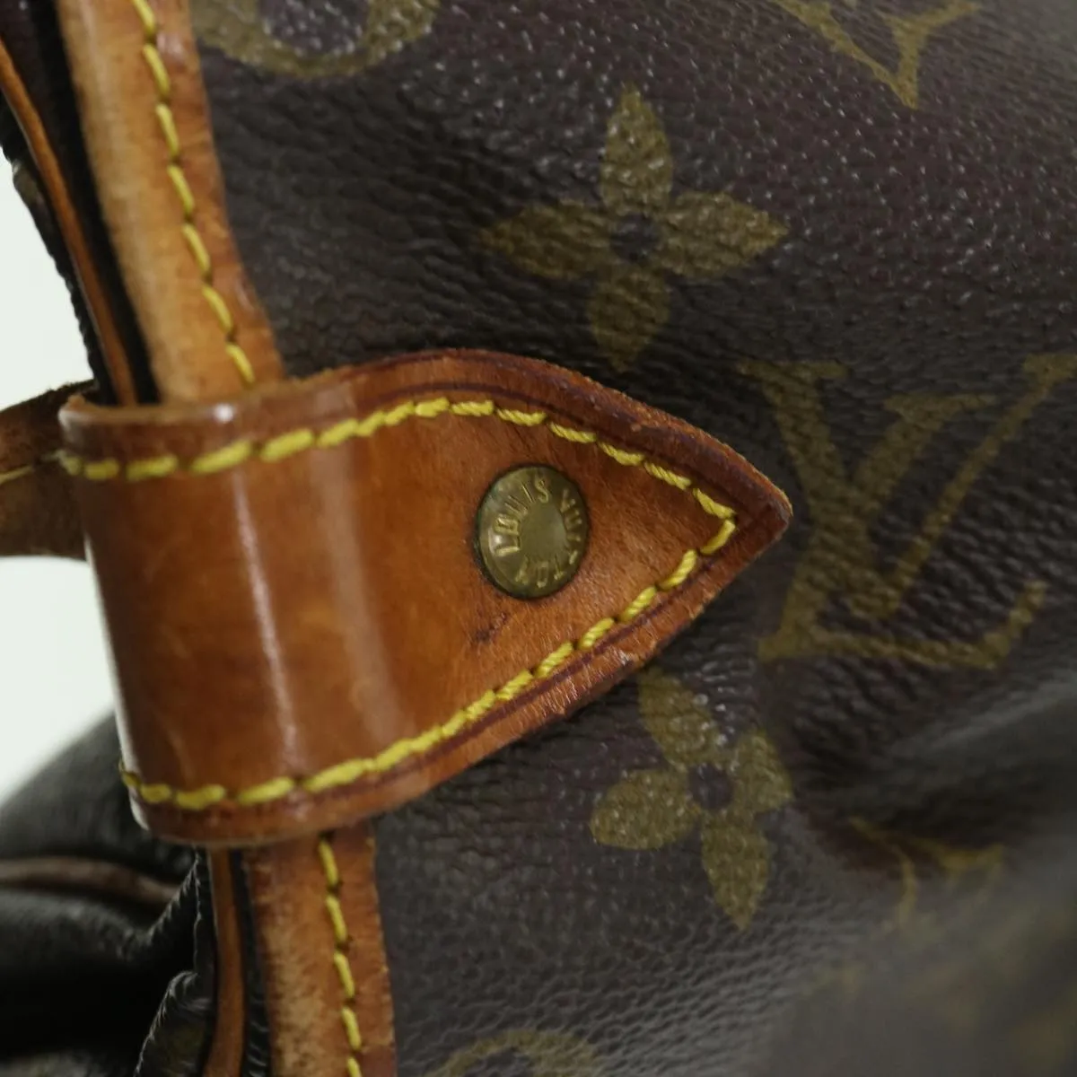 Louis Vuitton Brown Canvas Saumur 35 shoulder bag