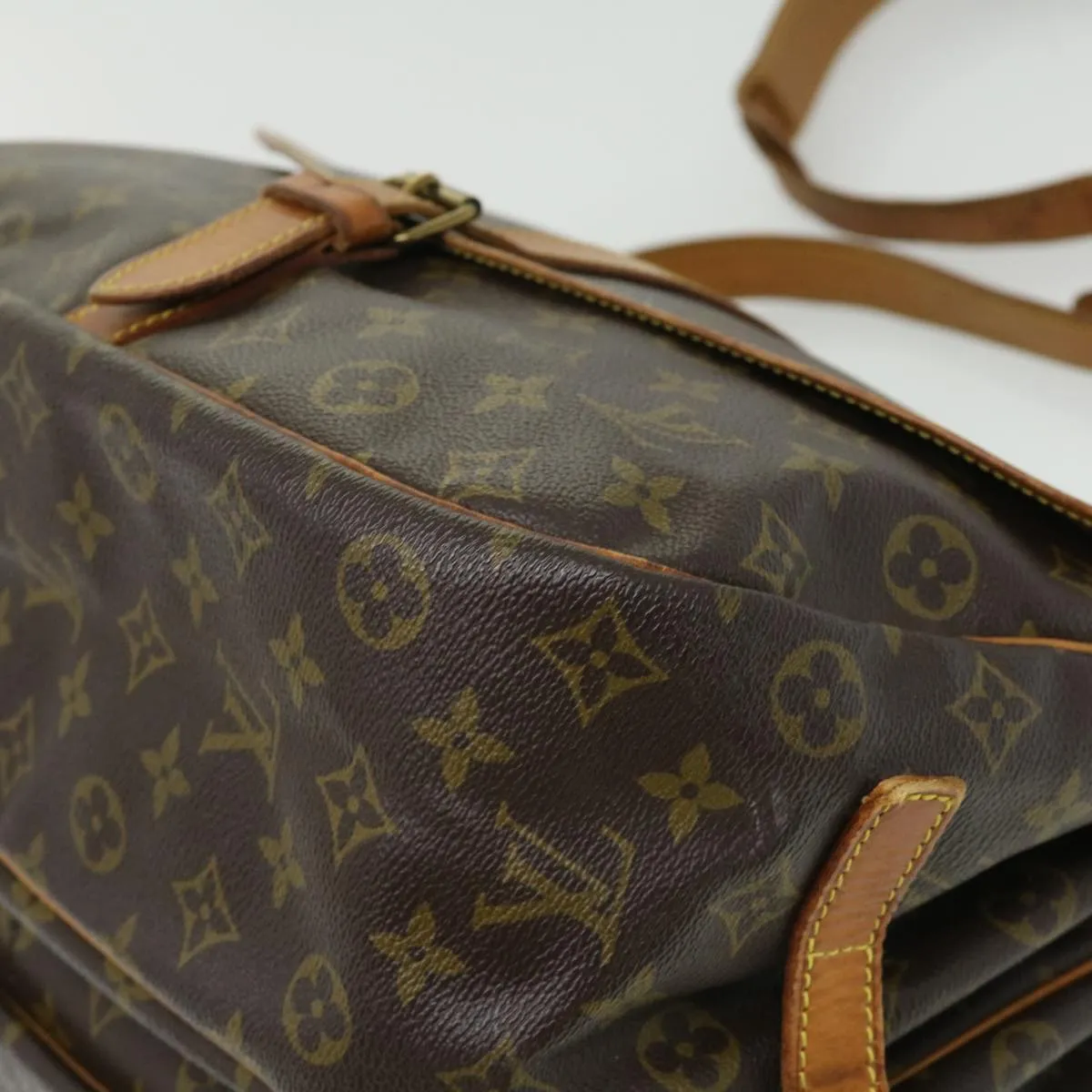 Louis Vuitton Brown Canvas Saumur 35 shoulder bag