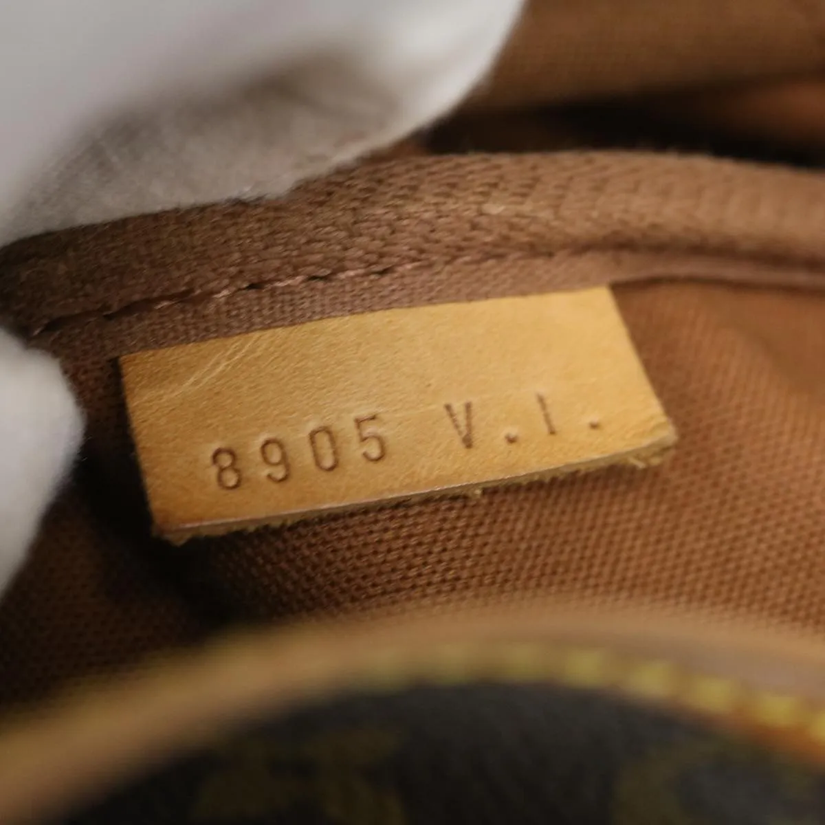 Louis Vuitton Brown Canvas Saumur 35 shoulder bag