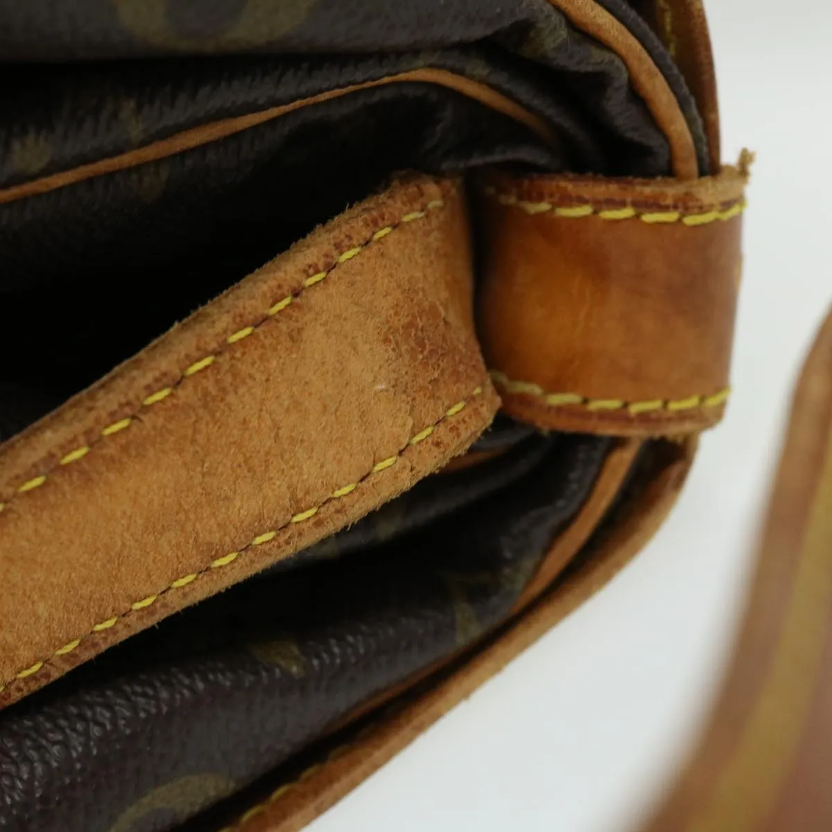 Louis Vuitton Brown Canvas Saumur 35 shoulder bag