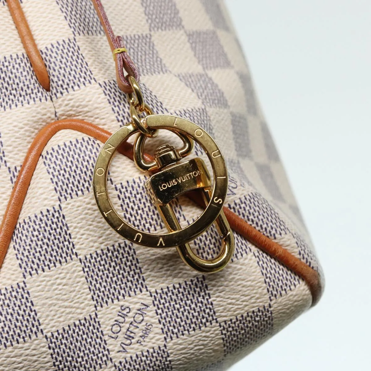 LOUIS VUITTON Damier Azur Delightful PM Shoulder Bag N41447 LV Auth 86589