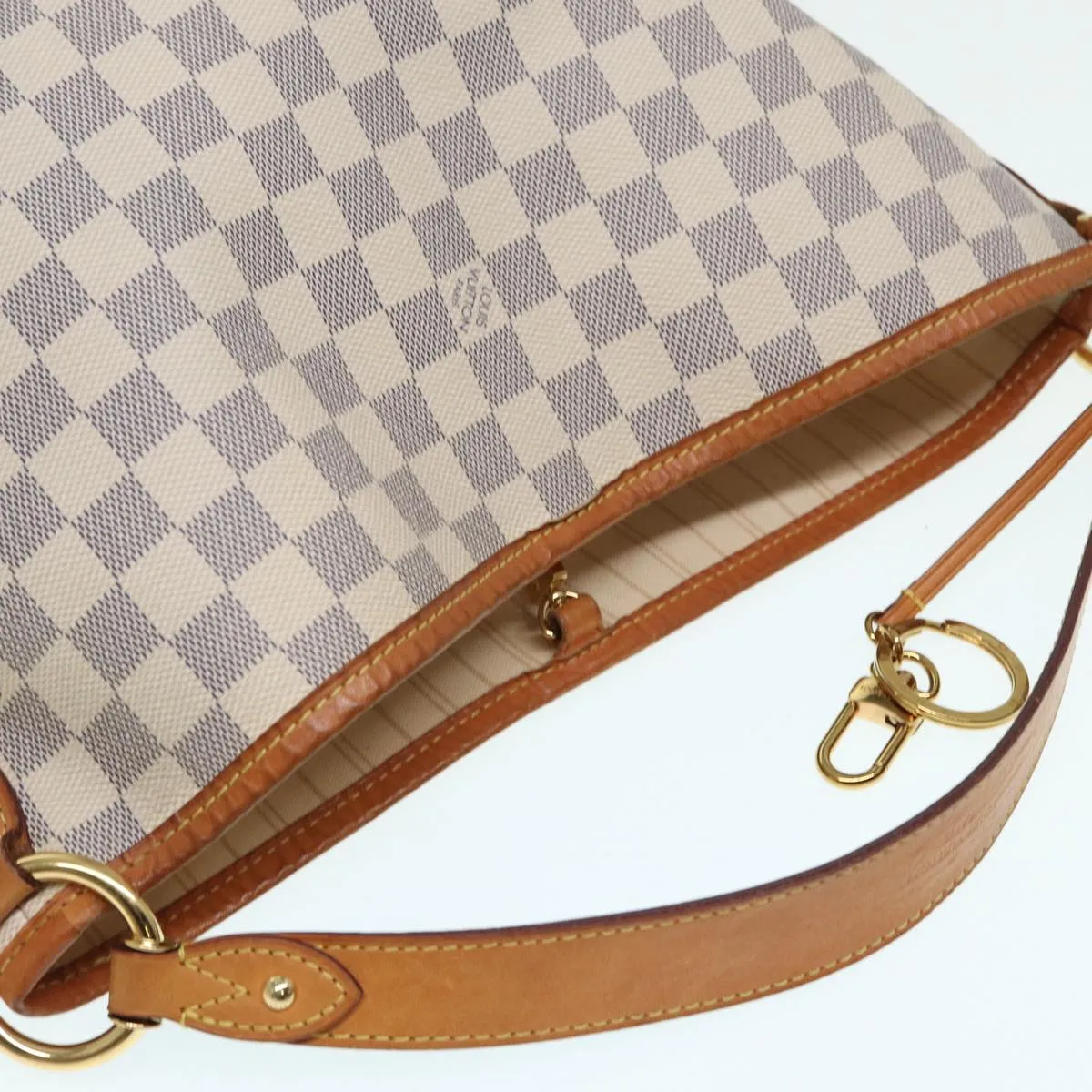 LOUIS VUITTON Damier Azur Delightful PM Shoulder Bag N41447 LV Auth 86589
