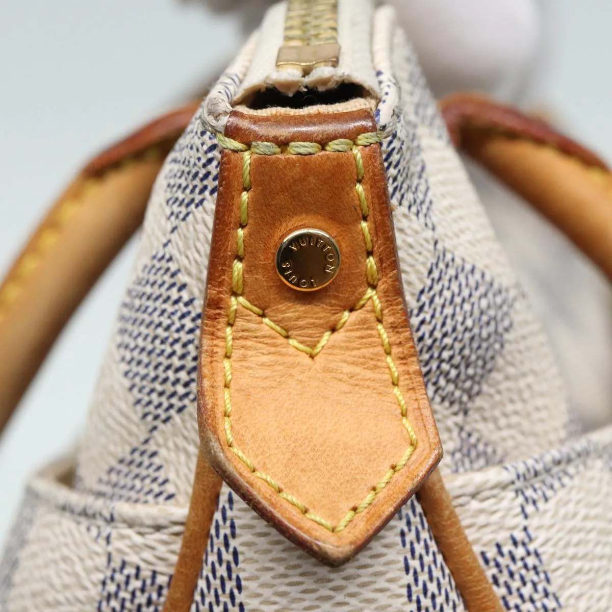 LOUIS VUITTON Damier Azur Figueri PM Shoulder Bag N41176 LV Auth 84977