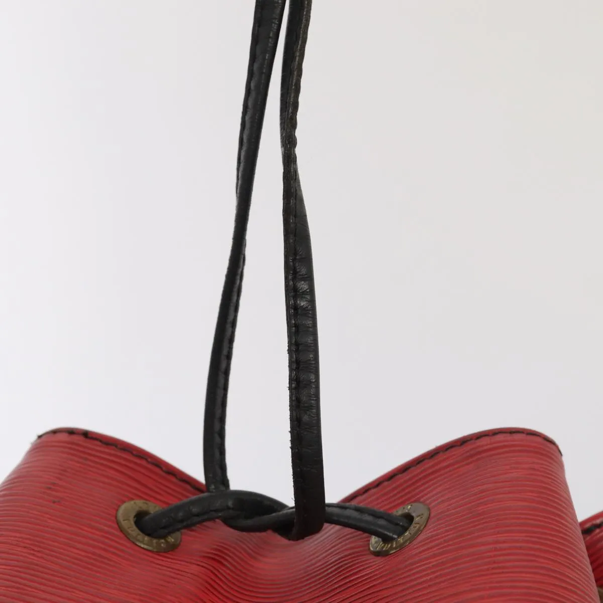 LOUIS VUITTON Epi Petit Noe Shoulder Bag By color Black Red M44172 LV Auth 87928