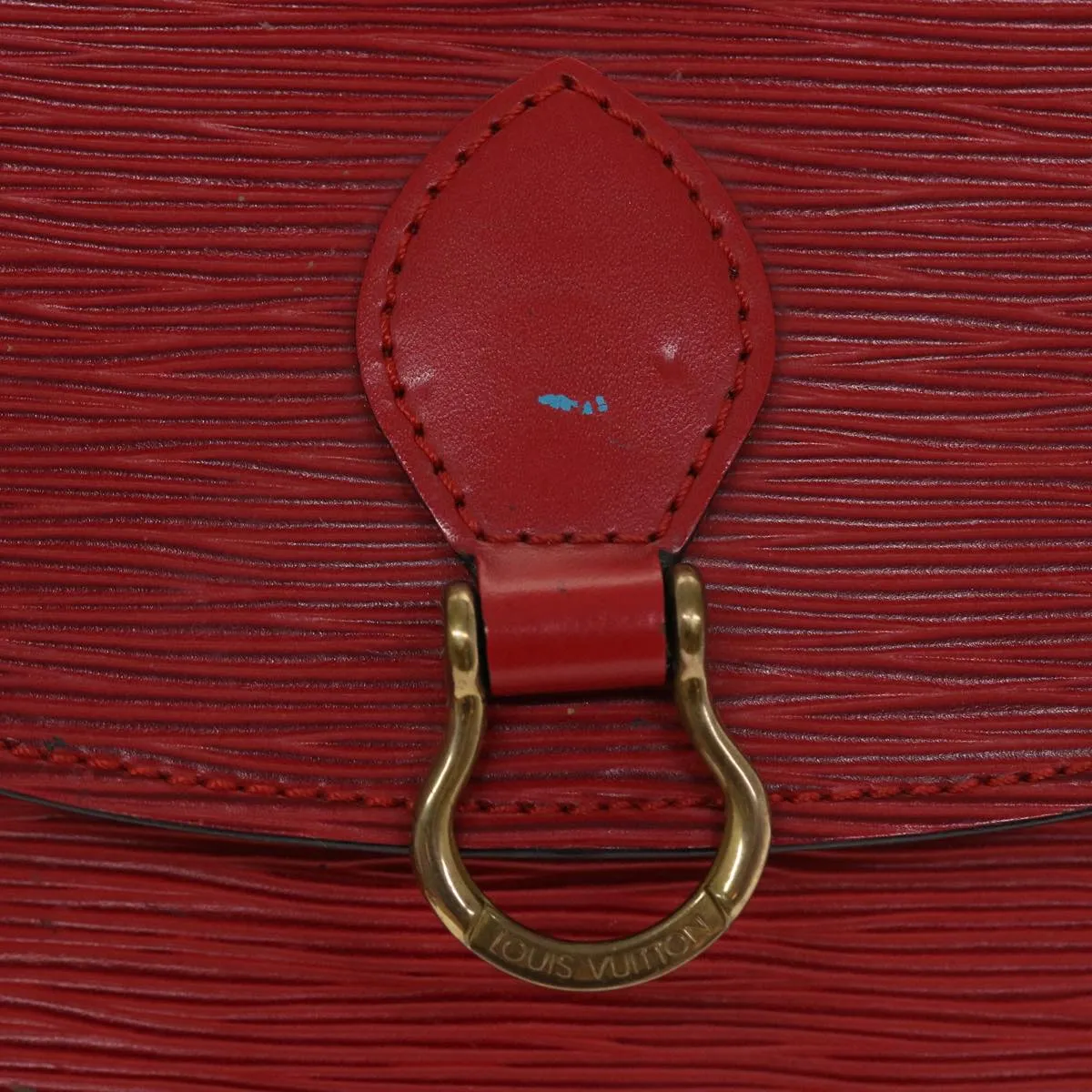 LOUIS VUITTON Epi Saint Cloud PM Shoulder Bag Red M52217 LV Auth 38586