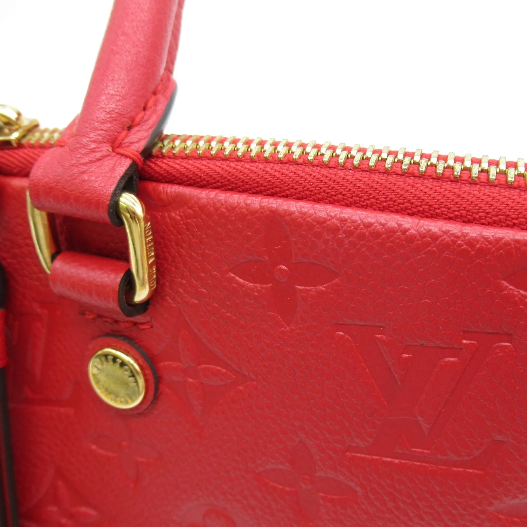 LOUIS VUITTON Mazarine PM Cerise Shoulder Bag Red Cerise Monogram empreinte Calfskin [cowhide] M50638