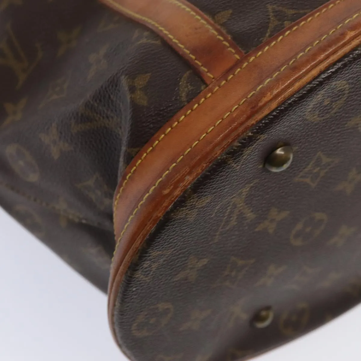 LOUIS VUITTON Monogram Bucket GM Shoulder Bag M42236 LV Auth bs17080
