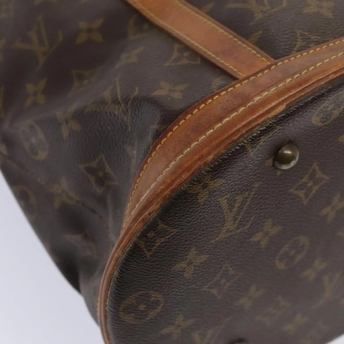 LOUIS VUITTON Monogram Bucket GM Shoulder Bag M42236 LV Auth bs17080