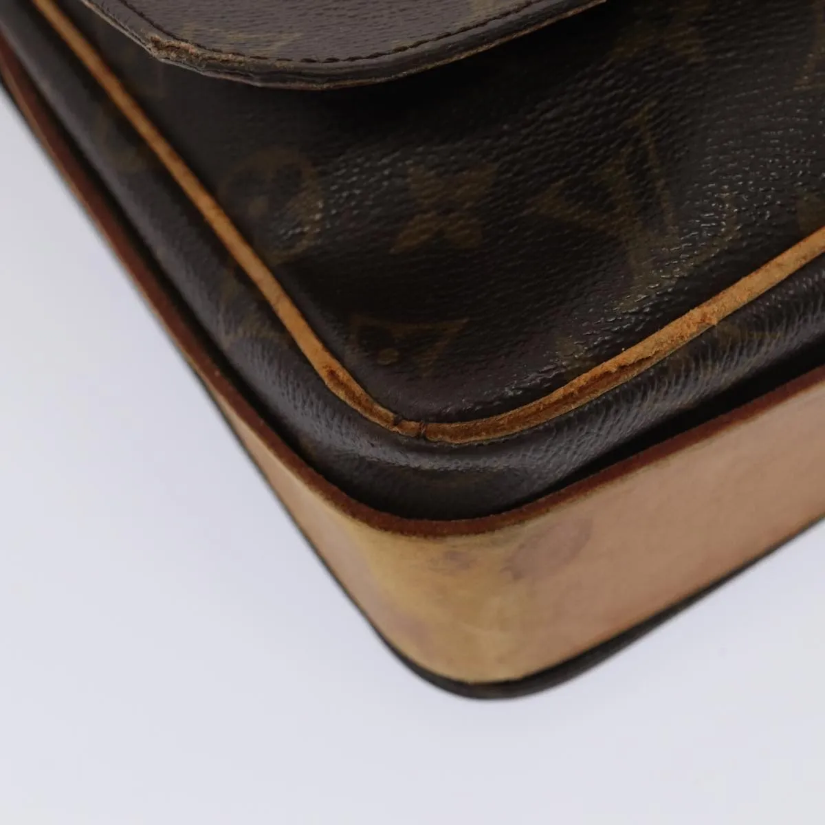 LOUIS VUITTON Monogram Cartouchiere GM Shoulder Bag M51252 LV Auth bs17000
