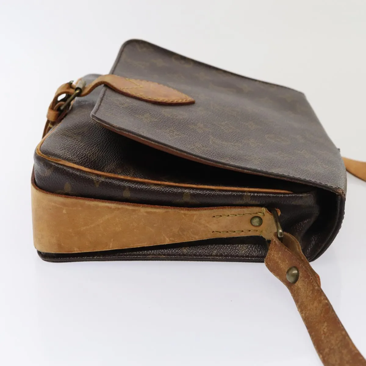 LOUIS VUITTON Monogram Cartouchiere GM Shoulder Bag M51252 LV Auth bs17000
