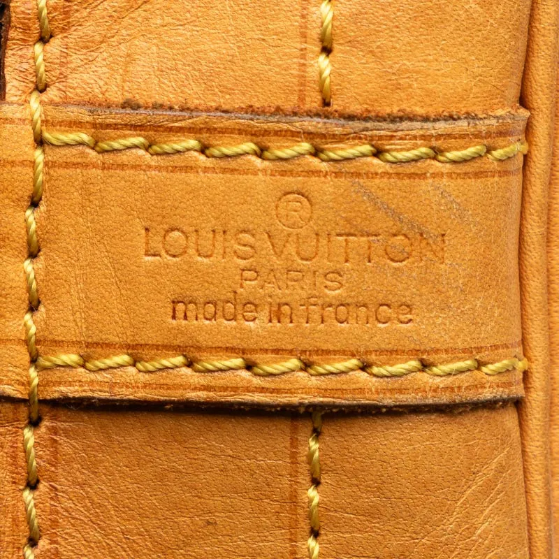 Louis Vuitton Monogram Noe Shoulder Bag M42224 Brown PVC Leather Lady Louis Vuitton