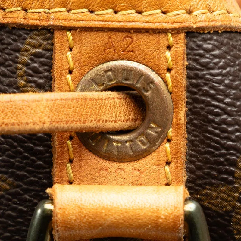 Louis Vuitton Monogram Noe Shoulder Bag M42224 Brown PVC Leather Lady Louis Vuitton