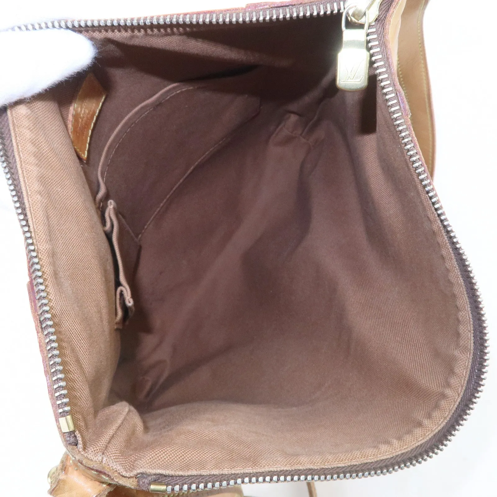 Louis Vuitton Monogram Odeon MM Shoulder Bag Brown M56389